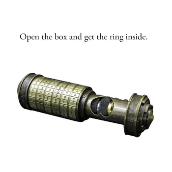 Combination Lock Da Vinci Code Lock Metal Cryptex Locks for Wedding Valentines's Day Password Cylinder
Combination Lock Da Vinci Code Lock Metal Cryptex Locks for Wedding Valentines's Day Password Cylinder