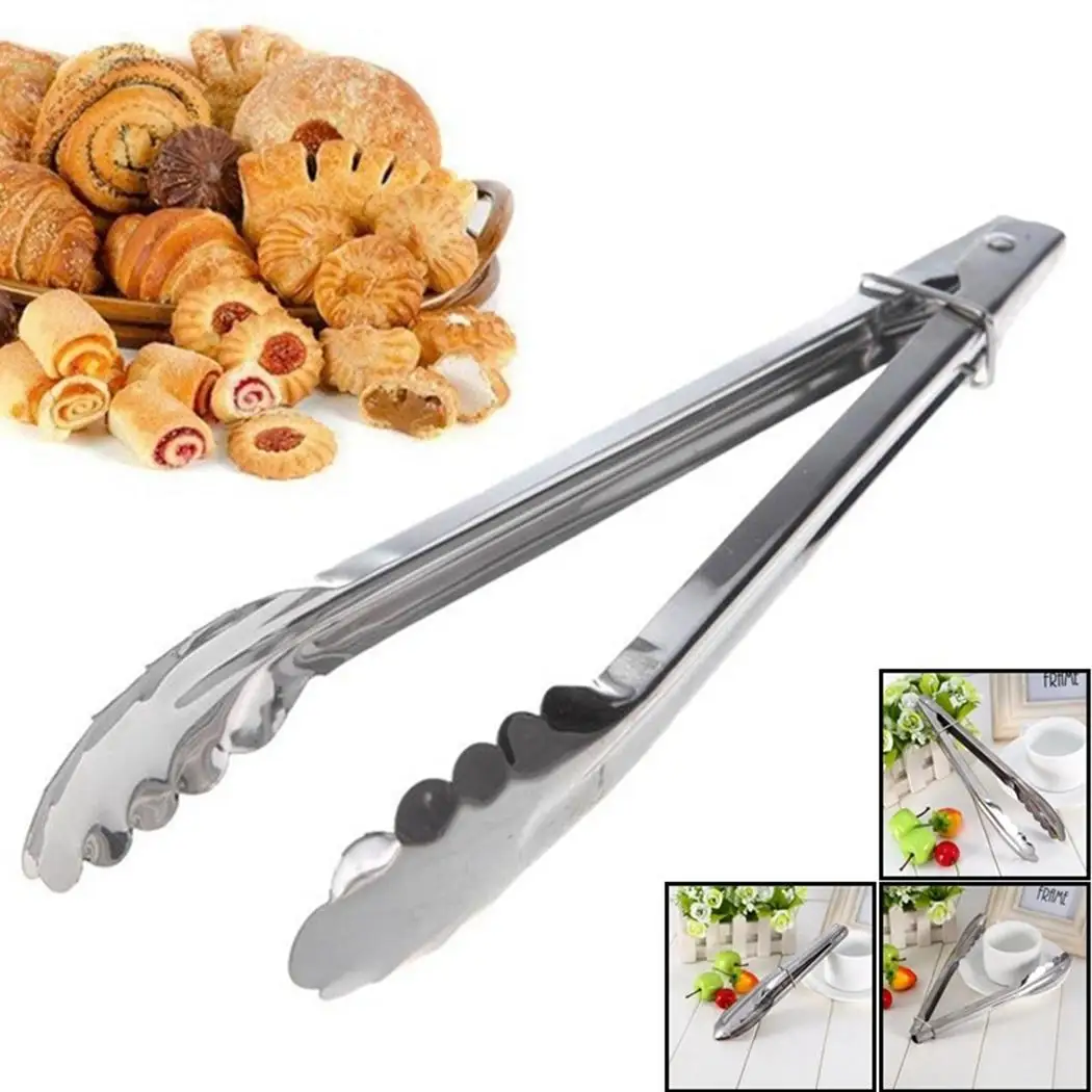 Stainless Steel BBQ Clip Salad Bread Clips Buffet Roast Silver Food Tongs Barbecue Clamp Practical Tool Kitchen Accessories
Stainless Steel BBQ Clip Salad Bread Clips Buffet Roast Silver Food Tongs Barbecue Clamp Practical Tool Kitchen Accessories