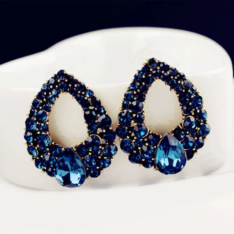 LNRRABC Stud Earrings For Women Fashion Charming Wedding Jewelry Earrings Blue Zircon Water Drop Shape Female
LNRRABC Stud Earrings For Women Fashion Charming Wedding Jewelry Earrings Blue Zircon Water Drop Shape Female