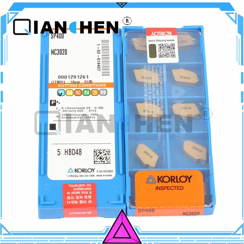 Genuine Original Korea Korloy SP400 NC3020 (10pcs/lot) High Quality Internal turning tool Insert
Genuine Original Korea Korloy SP400 NC3020 (10pcs/lot) High Quality Internal turning tool Insert
