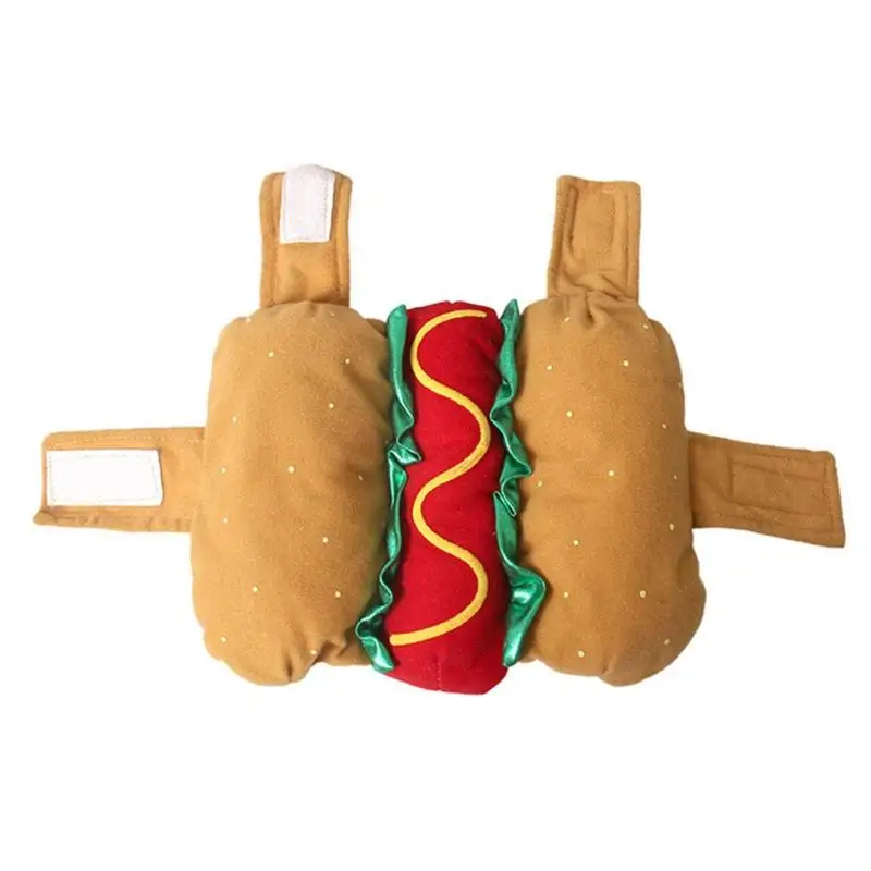 Creative Hot Dog Hamburger Dog Costume Outfits Pets Warm Christmas Clothes Beautiful Dog Vests For Pets
Creative Hot Dog Hamburger Dog Costume Outfits Pets Warm Christmas Clothes Beautiful Dog Vests For Pets