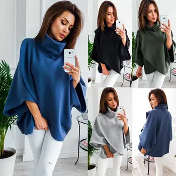 Women Coat Pullovers Batwing Sleeve Top Poncho Knit Cape Coat Knitwear Outwear Jacket Winter Warm Women Clothes
Women Coat Pullovers Batwing Sleeve Top Poncho Knit Cape Coat Knitwear Outwear Jacket Winter Warm Women Clothes