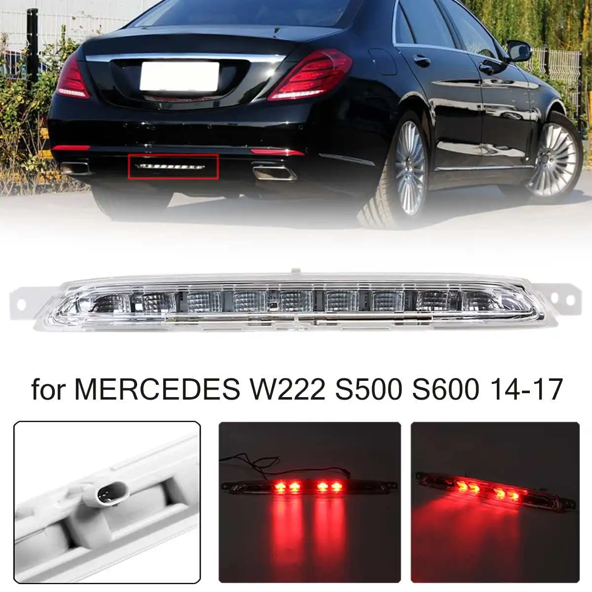 Red Rear Bumper Brake Lamp Fog Light A2229060048 For Mercedes W222 S500 S600 2014 2015 2016 2017
Red Rear Bumper Brake Lamp Fog Light A2229060048 For Mercedes W222 S500 S600 2014 2015 2016 2017