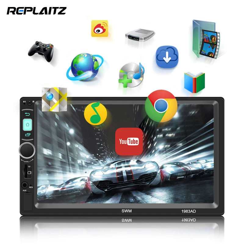 7 inch HD Car Stereo 2 DIN Android 7.1 Radio Player Mirror Link Bluetooth WiFi AUX USB FM MP5 Player Universal GPS Navigation
7 inch HD Car Stereo 2 DIN Android 7.1 Radio Player Mirror Link Bluetooth WiFi AUX USB FM MP5 Player Universal GPS Navigation