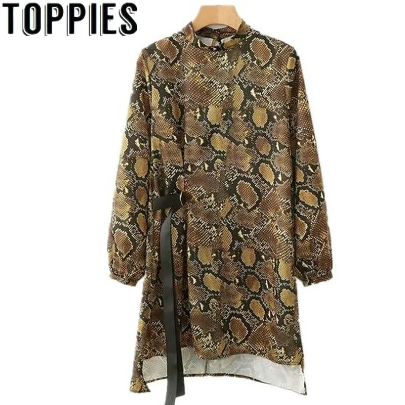 2019 Women Long Sleeves Animal Print Dress Snakeskin Pattern Dress Sexy Streetwear Tunique Femme
2019 Women Long Sleeves Animal Print Dress Snakeskin Pattern Dress Sexy Streetwear Tunique Femme