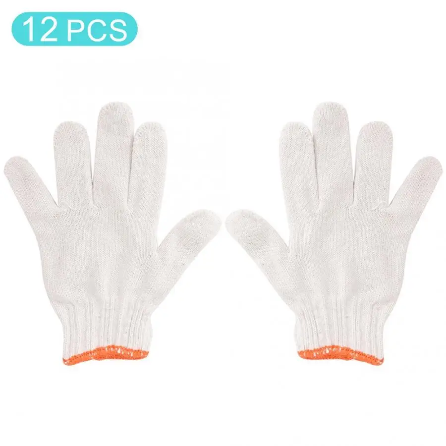 12Pairs Wear-Resisting Thickened Cotton Yarn Labor Working Protective Gloves Safety Gloves hot sale 
12Pairs Wear-Resisting Thickened Cotton Yarn Labor Working Protective Gloves Safety Gloves hot sale
