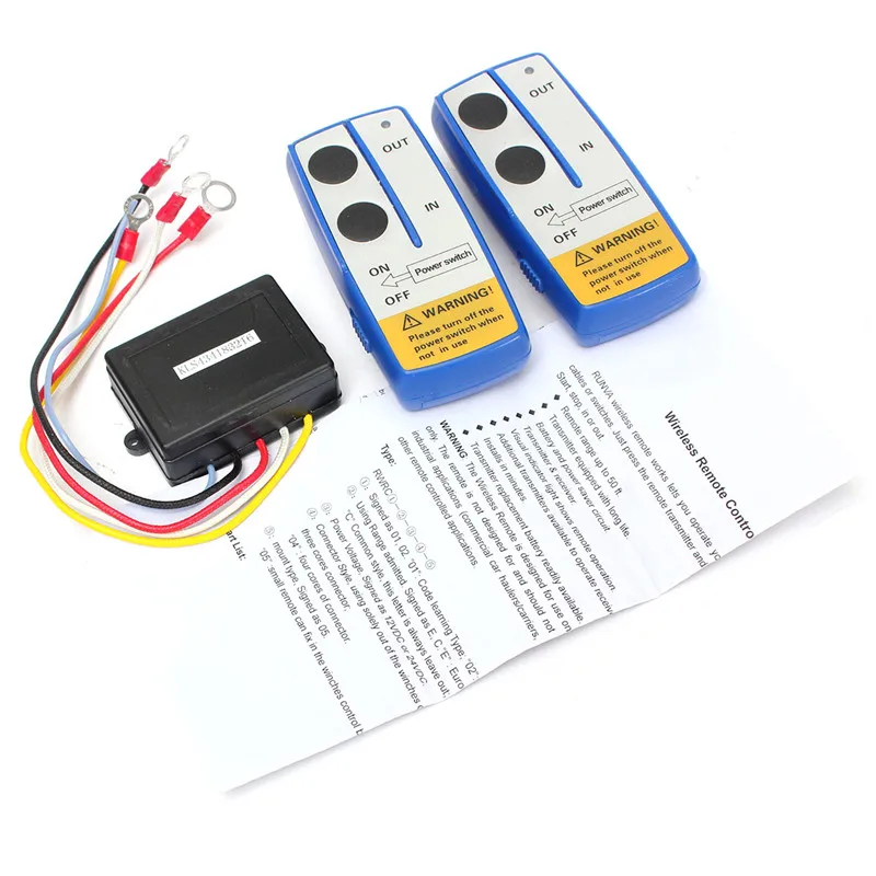 New High Quality 3Pcs/Set 12V Wireless Winch Remote Control Twin Handset Two Matched Transmitters Easy Install
New High Quality 3Pcs/Set 12V Wireless Winch Remote Control Twin Handset Two Matched Transmitters Easy Install