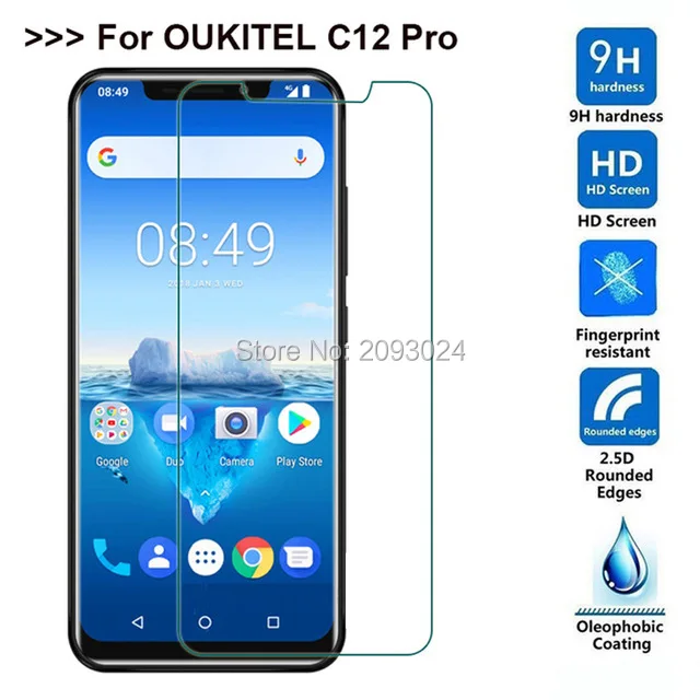 Full Cover Tempered Glass For Oukitel C12 Pro Protective Film 9H Explosion-proof Screen Protector For Oukitel C12 Pro Protection
Full Cover Tempered Glass For Oukitel C12 Pro Protective Film 9H Explosion-proof Screen Protector For Oukitel C12 Pro Protection