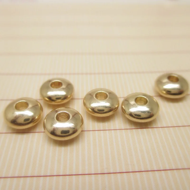 K color Gold color Smooth wheel beads spacer for making jewelry accessories 3-4mm 100pcs
K color Gold color Smooth wheel beads spacer for making jewelry accessories 3-4mm 100pcs
