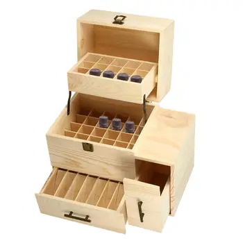 AUGKUN 3 Layers Wooden Storage Box Carry Organizer Storage Box Essential Oil Bottles Aromatherapy Container Metal Lock Treasure
AUGKUN 3 Layers Wooden Storage Box Carry Organizer Storage Box Essential Oil Bottles Aromatherapy Container Metal Lock Treasure