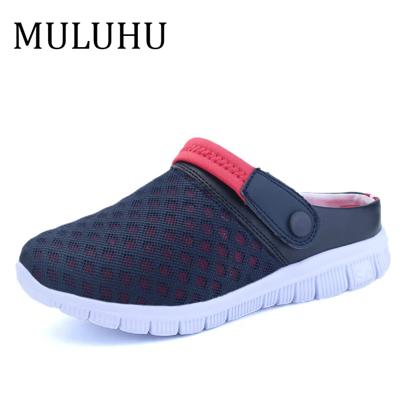 MULUHU Men Casual Shoes Couple Sandals Mesh Breathable Slippers Fashion Casual Beach Shoes Men Lazy Half Slippers Large Size
MULUHU Men Casual Shoes Couple Sandals Mesh Breathable Slippers Fashion Casual Beach Shoes Men Lazy Half Slippers Large Size