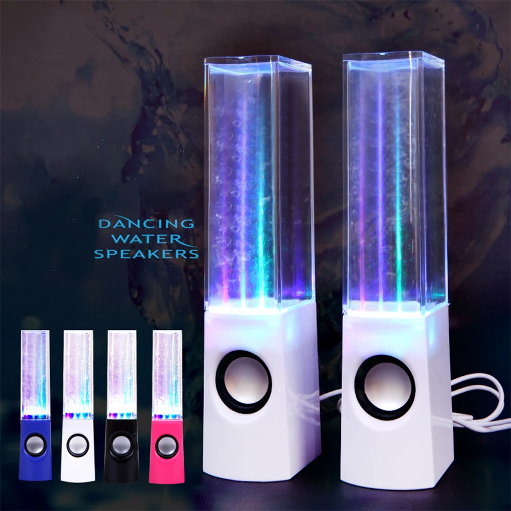 

3W Speakers Multi-colored USB Water Dancing Stereo Speakers Set for PC Laptops Tablets Mobile Phone Sound Speaker