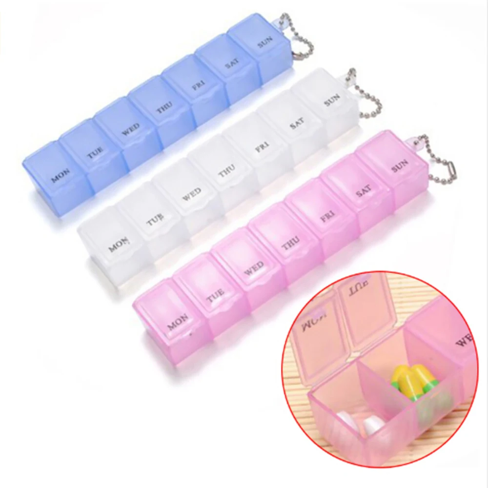 New Useful 7 Days Weekly Tablet Pill Medicine Box Holder Storage Organizer Container Case Pill Box Splitters
New Useful 7 Days Weekly Tablet Pill Medicine Box Holder Storage Organizer Container Case Pill Box Splitters