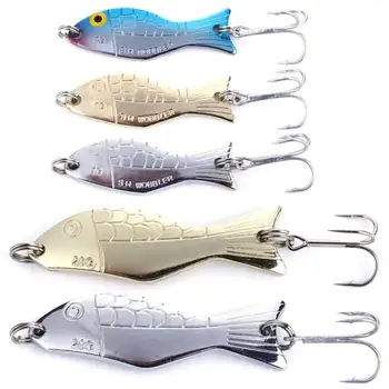 HENG JIA Pack Of 5 Metal Spoon Bait Artificial Fishing Lures Set Carp Trout Perch Pike Lure And Hook Fishing Tackle Equipment 
HENG JIA Pack Of 5 Metal Spoon Bait Artificial Fishing Lures Set Carp Trout Perch Pike Lure And Hook Fishing Tackle Equipment