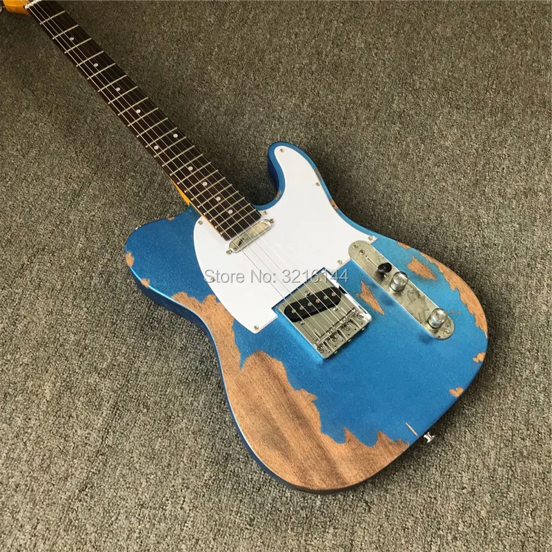 In stock Antique do old TL electric guitar, metallic blue, real photos, wholesale and retail, antique relic
In stock Antique do old TL electric guitar, metallic blue, real photos, wholesale and retail, antique relic