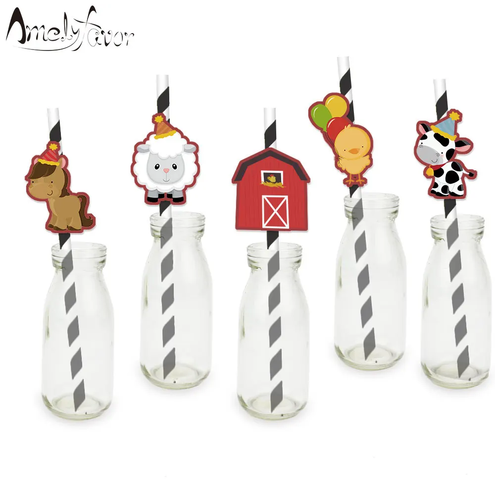 Farm Animals Straw 25PCS Paper Straws Birthday Party Festive Supplies Decoration Paper Drinking Straws Holiday Straws
Farm Animals Straw 25PCS Paper Straws Birthday Party Festive Supplies Decoration Paper Drinking Straws Holiday Straws