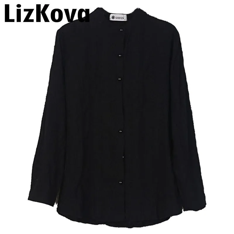2019 Spring Black White Cotton Linen Shirt Hollow Out Embroidered Shirt Vintage Long Sleeve O Neck Blouses Tops
2019 Spring Black White Cotton Linen Shirt Hollow Out Embroidered Shirt Vintage Long Sleeve O Neck Blouses Tops