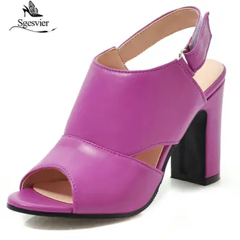 Sgesvier Summer leisure hook&loop large Size 34-43 elegant Women Sandals Shoes Woman peep toe thick high Heels woman shoes G377
Sgesvier Summer leisure hook&loop large Size 34-43 elegant Women Sandals Shoes Woman peep toe thick high Heels woman shoes G377