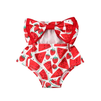 Cute Bowknot Newborn Baby Girls Bodysuit Sunsuit Fruit Print Watermelon Strawberry Sleeveless Bodysuits Lovely Summer Clothing
Cute Bowknot Newborn Baby Girls Bodysuit Sunsuit Fruit Print Watermelon Strawberry Sleeveless Bodysuits Lovely Summer Clothing