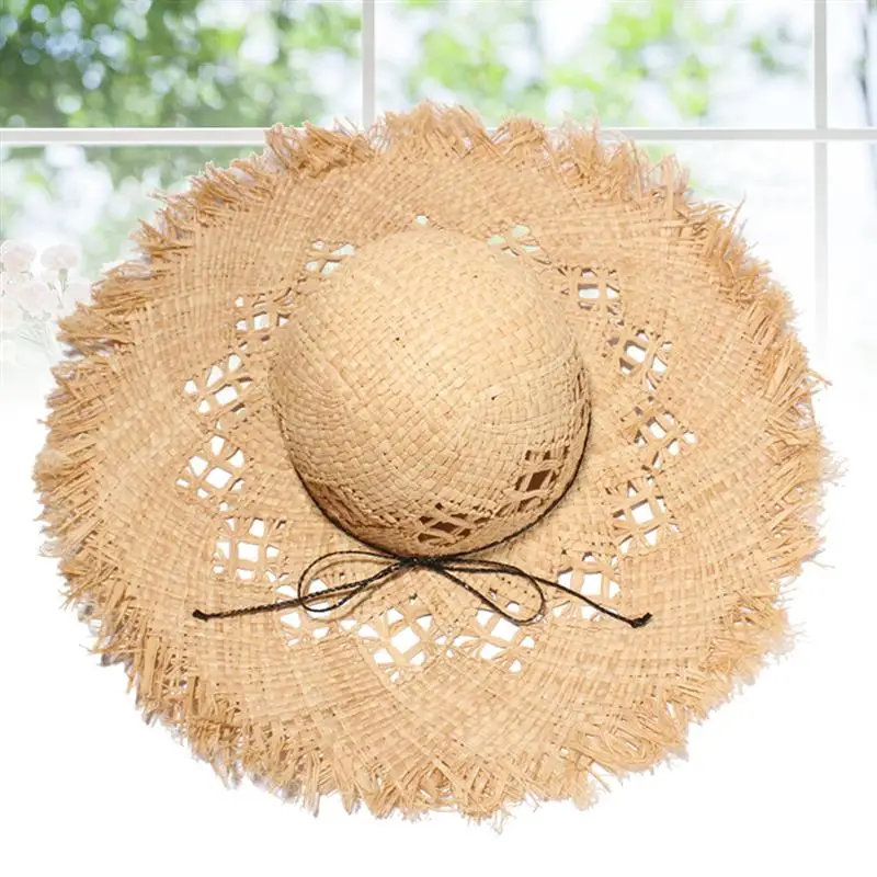 1pc Womens Casual Handmade Paper Straw Hat Wide Brim Hat UV Protection Summer Sun Hats Beach Cap
1pc Womens Casual Handmade Paper Straw Hat Wide Brim Hat UV Protection Summer Sun Hats Beach Cap