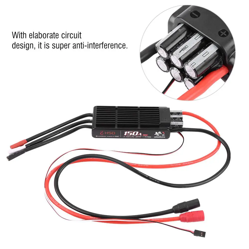 150A-12S Electrical ESC Speed Control RC Brushless Motor 12s MCU ESC Speed Control Support for RC Helicopter Airplane Parts
150A-12S Electrical ESC Speed Control RC Brushless Motor 12s MCU ESC Speed Control Support for RC Helicopter Airplane Parts
