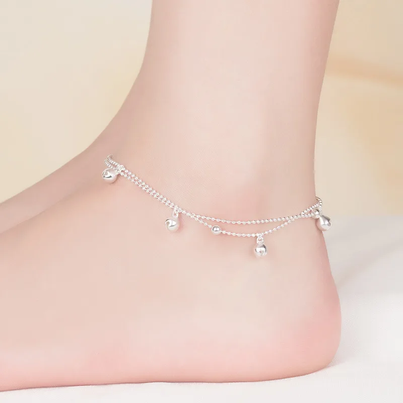 Fashion 925 Sterling Silver Anklet fine Jewelry Simple Small bell Foot Chain For Women Girl S925 Silver Ankle Chain Leg Bracelet
Fashion 925 Sterling Silver Anklet fine Jewelry Simple Small bell Foot Chain For Women Girl S925 Silver Ankle Chain Leg Bracelet