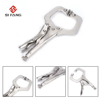 6 inch Alloy Steel C Clamp Pliers Round Locator Vise Grip Locking Welding Quick Pliers Pincers Tongs Forceps Wood Tenon
6 inch Alloy Steel C Clamp Pliers Round Locator Vise Grip Locking Welding Quick Pliers Pincers Tongs Forceps Wood Tenon