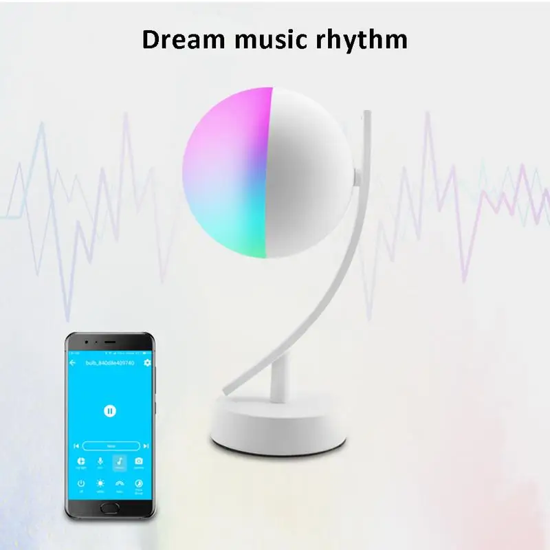 Bedroom Simple Wireless Wifi Smart Desk Lamp Voice Control LED Moon Smart Table Lamp
Bedroom Simple Wireless Wifi Smart Desk Lamp Voice Control LED Moon Smart Table Lamp