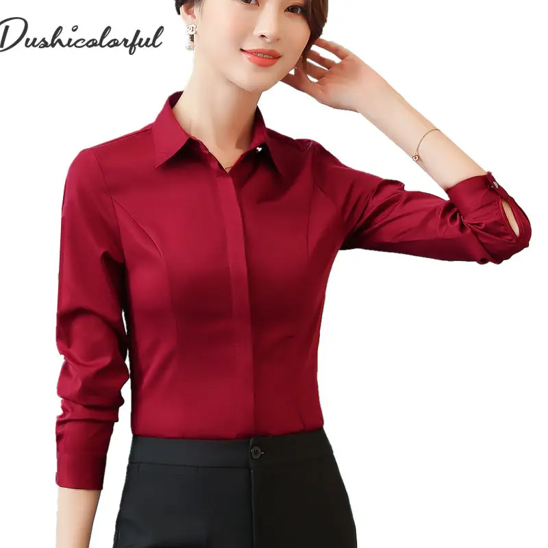 Fashion clothes OL women long sleeve shirt black white slim elegnt blouse office ladies plus size formal tops
Fashion clothes OL women long sleeve shirt black white slim elegnt blouse office ladies plus size formal tops
