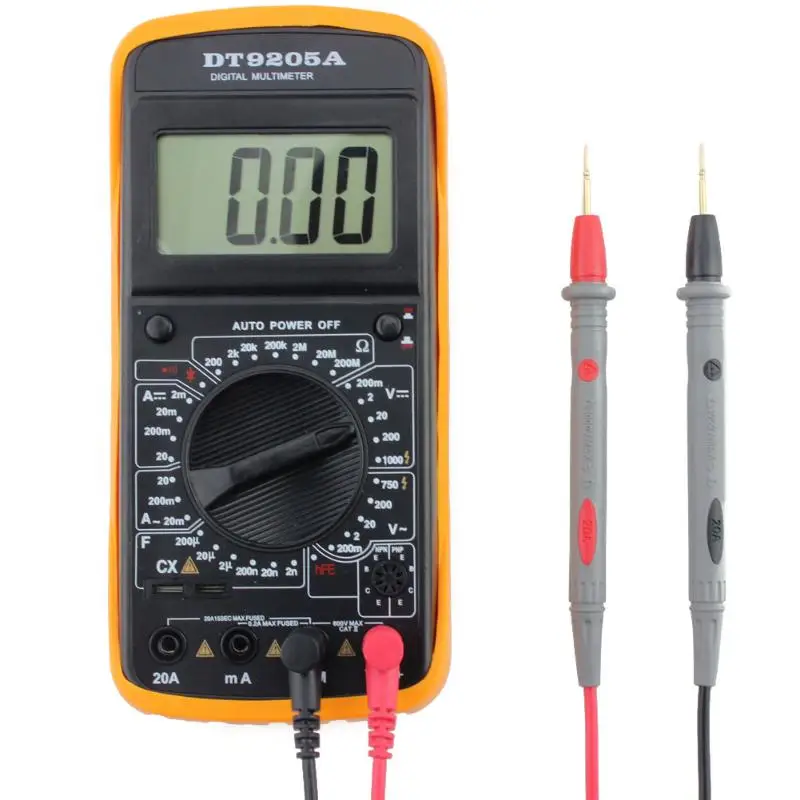 

High Quality Digital Display AC DC LCD Display Professional Electric Handheld Tester Multimeter 9V Battery NEDA 1604 or 6F22