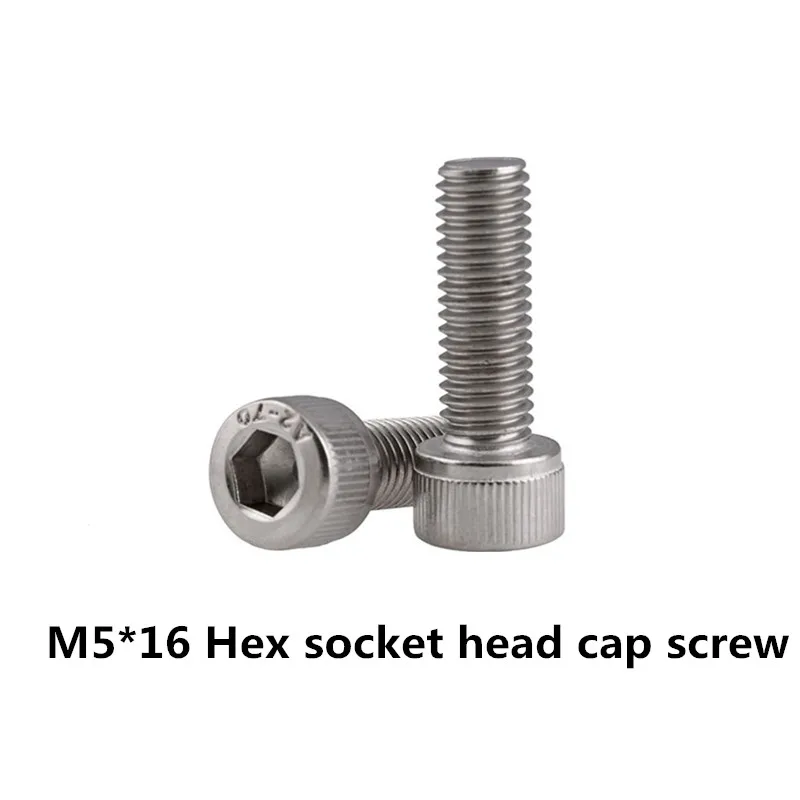 2019 Sale Parafuso 100pcs M5*16 Hex Socket Head Cap Screw, Din912 304 Stainless Steel Hexagon Allen Cylinder Bolt, Cup Screws
2019 Sale Parafuso 100pcs M5*16 Hex Socket Head Cap Screw, Din912 304 Stainless Steel Hexagon Allen Cylinder Bolt, Cup Screws