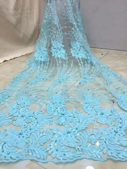 2019 High Quality Mesh Lace African Guipure French Lace Fabric With beads sequins African Lace Fabric High Quality blue
2019 High Quality Mesh Lace African Guipure French Lace Fabric With beads sequins African Lace Fabric High Quality blue