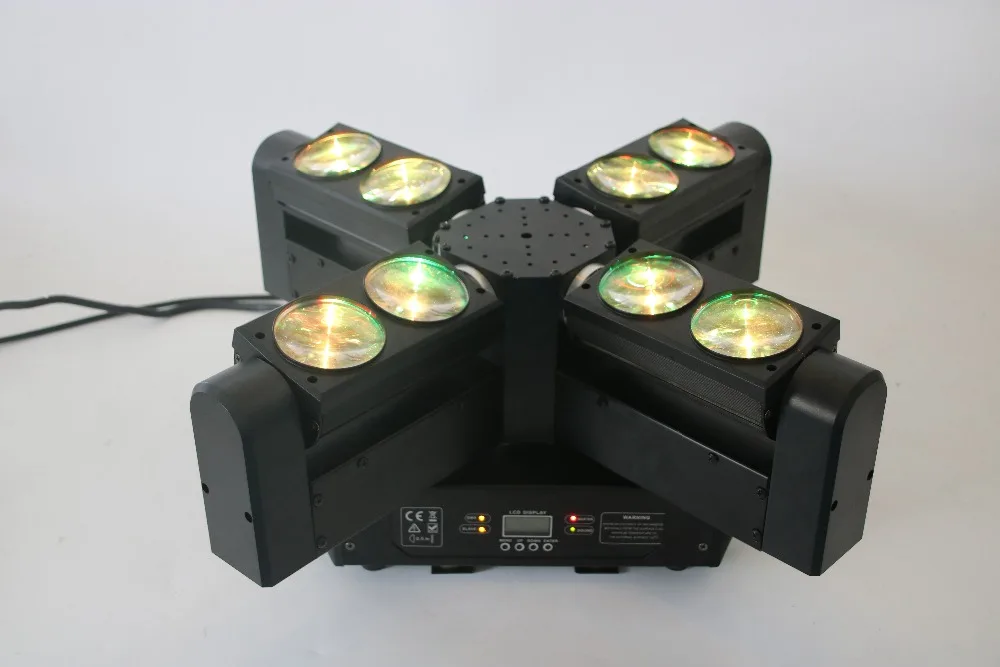 2018 Новое поступление 8x12 Вт rgbw 4 в 1 cree led Луч движущаяся головка dmx сценическое