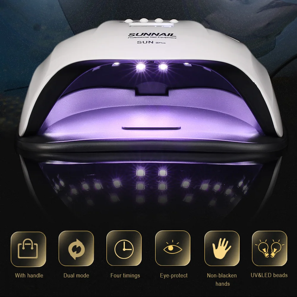 80W UV LED Nail Lamp UV Lamp Professional Sunlight Nail Gel Dryer Machine Fingernails Curing Equipment Nail Art Tool Sun x Plus
80W UV LED Nail Lamp UV Lamp Professional Sunlight Nail Gel Dryer Machine Fingernails Curing Equipment Nail Art Tool Sun x Plus