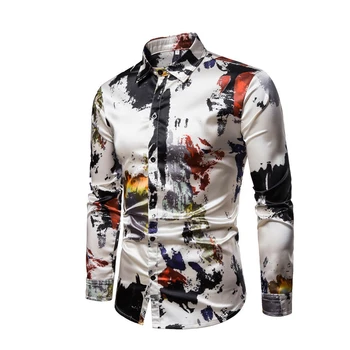 Men Stylish Floral Print Shirts New Casual Slim Fit Long Sleeve Luxury Shirt Tops Male Holiday Casual Shirts Clothes
Men Stylish Floral Print Shirts New Casual Slim Fit Long Sleeve Luxury Shirt Tops Male Holiday Casual Shirts Clothes