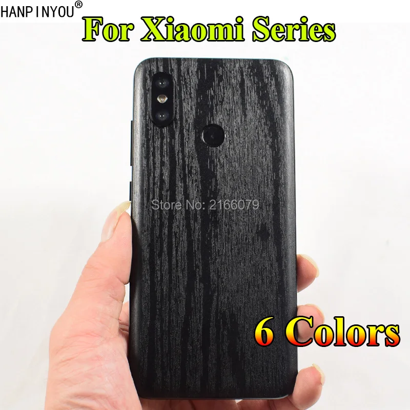 For Xiaomi Mi 9 8 SE Lite Pro Explorer 5 5S Plus 6 A2 6X Full Back Cover 3D Imitation Wood Grain Protection Skin Decal Sticker |