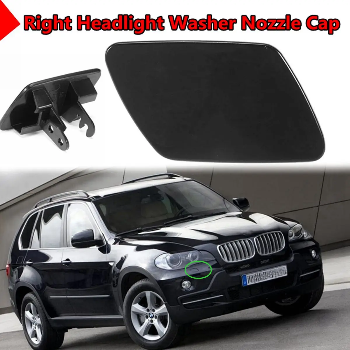 51657199142 Right Side Front Headlight Washer Nozzle Cover Cap For BMW X5 E70 07-11 Car Replacement
51657199142 Right Side Front Headlight Washer Nozzle Cover Cap For BMW X5 E70 07-11 Car Replacement