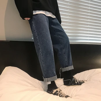 2019 Spring Men's Fashion Trend Wash Baggy Homme Jeans Blue Casual Straight Pants Biker Denim Loose High-quality Trousers M-2XL
2019 Spring Men's Fashion Trend Wash Baggy Homme Jeans Blue Casual Straight Pants Biker Denim Loose High-quality Trousers M-2XL