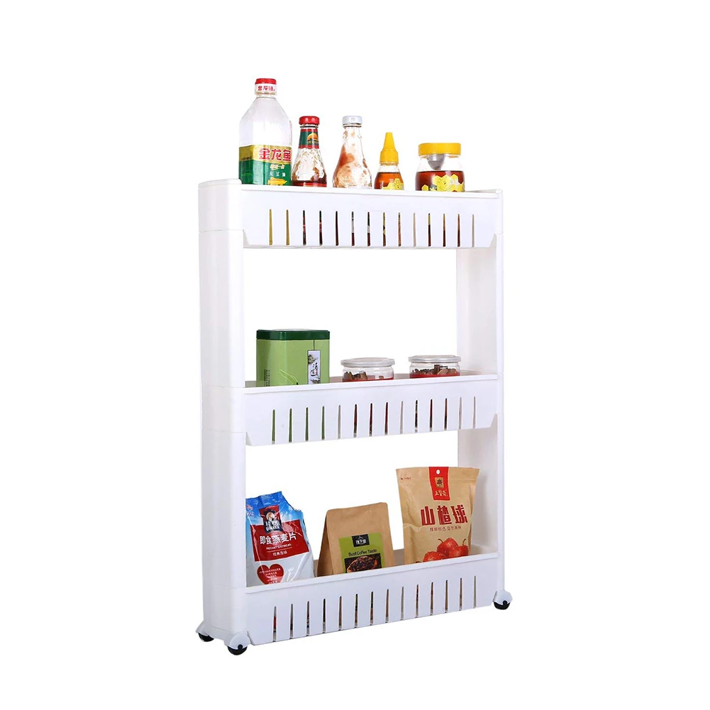 Movable Kitchen Storage Rack Shelves Organizer Plastic Wheels Refrigerator Space Rack Bathroom Shelf Gap Interspace Shelves
Movable Kitchen Storage Rack Shelves Organizer Plastic Wheels Refrigerator Space Rack Bathroom Shelf Gap Interspace Shelves