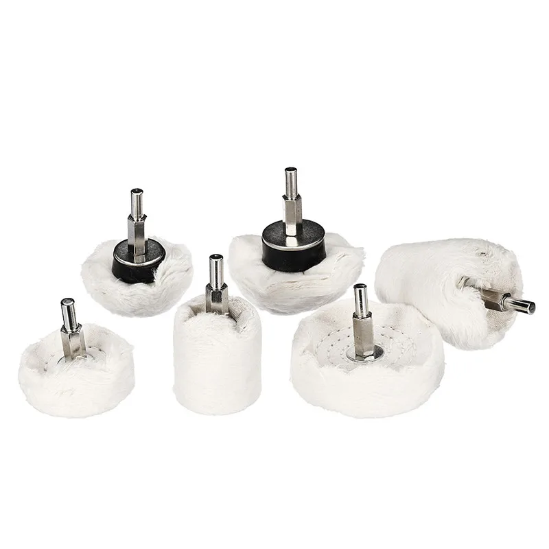 6Pcs Cloth Cotton Buffing Wheel Abrasive Polishing Wheel Polishing ToolsWool Felt Metal Surface Buffing Pad Mop Wheel Kit
6Pcs Cloth Cotton Buffing Wheel Abrasive Polishing Wheel Polishing ToolsWool Felt Metal Surface Buffing Pad Mop Wheel Kit