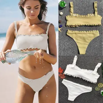 High Rated Women Girls Bikini Set Push Up Padded Bra Swimwear Solid Color Swimsuit Bandeau Beachwear Low Waist 2019 Bathing suit
High Rated Women Girls Bikini Set Push Up Padded Bra Swimwear Solid Color Swimsuit Bandeau Beachwear Low Waist 2019 Bathing suit