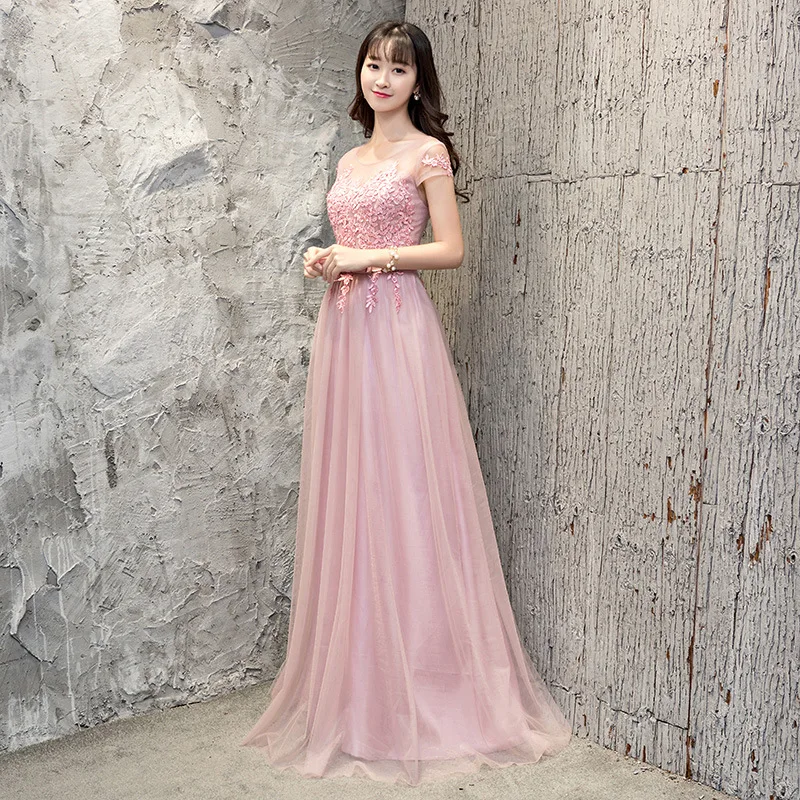 Pink Lace Sweet Dress 2019 Sexy Mesh O Neck Women'S Elegant Long Evening Party Dresses Chiffon Summer Vintage Embroidery Vestido
Pink Lace Sweet Dress 2019 Sexy Mesh O Neck Women'S Elegant Long Evening Party Dresses Chiffon Summer Vintage Embroidery Vestido