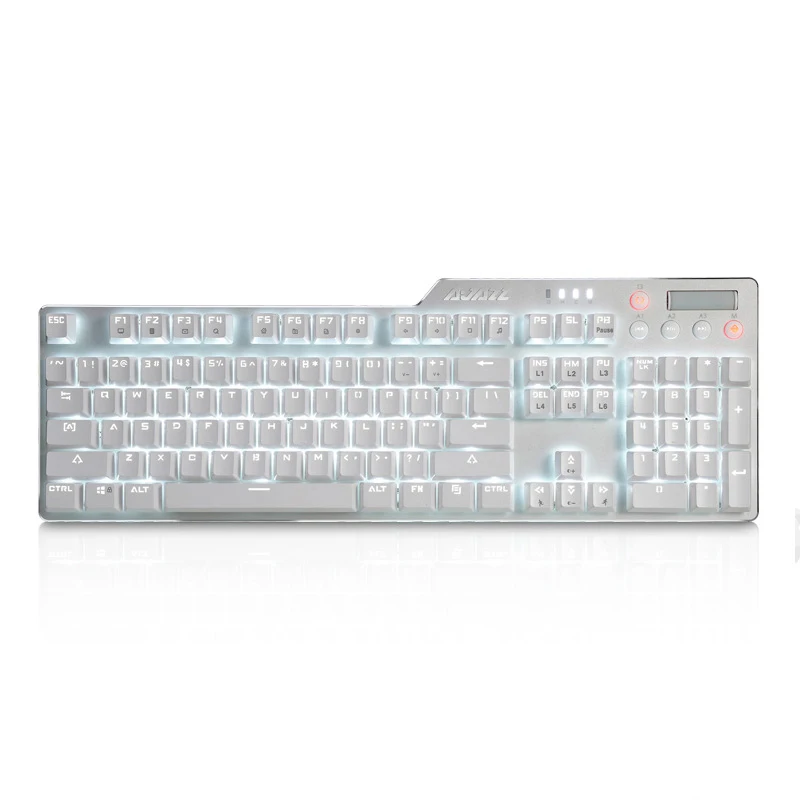 

AJazz AK35i-Assassin 104 Keys NKRO Wired White Backlit Mechanical Gaming Keyboard White Brown Switch LOL-Keyboard