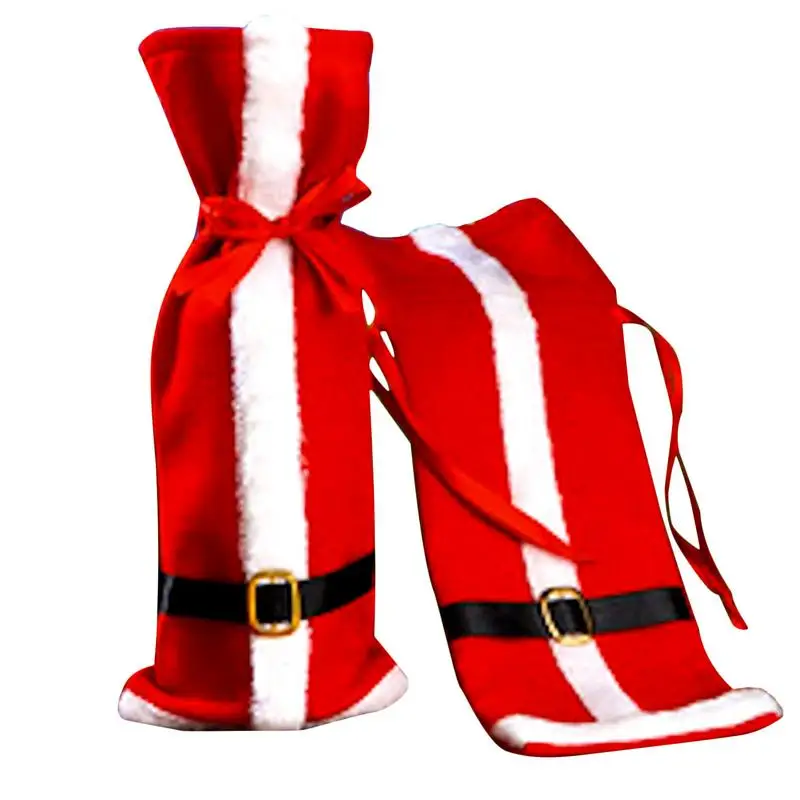 Christmas Wine Bottle Decor Set Santa Claus Snowman Deer Bottle Cover Clothes Kitchen Decoration for New Year Xmas Dinner Party
Christmas Wine Bottle Decor Set Santa Claus Snowman Deer Bottle Cover Clothes Kitchen Decoration for New Year Xmas Dinner Party