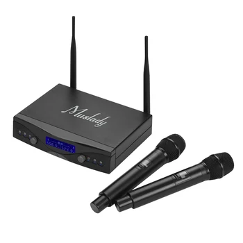 Muslady U1 UHF Wireless Microphone System 2 Handheld Mics & 1 Receiver with Backlit Display for Karaoke Home Entertainment
Muslady U1 UHF Wireless Microphone System 2 Handheld Mics & 1 Receiver with Backlit Display for Karaoke Home Entertainment