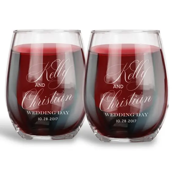 2pcs Personalized Wedding Engagement Anniversary Stemless Wine Glass,Custom Engraved Toasting Glasses Cup,Unique Gift For Couple
2pcs Personalized Wedding Engagement Anniversary Stemless Wine Glass,Custom Engraved Toasting Glasses Cup,Unique Gift For Couple