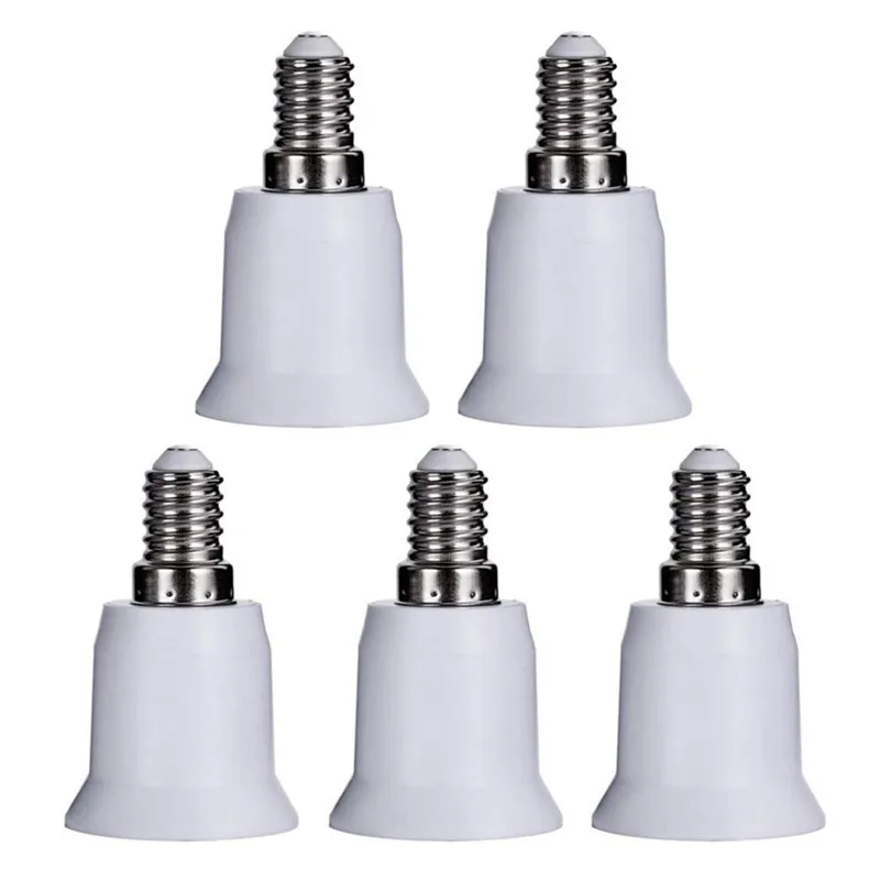 Fashion 5 pieces E14 Turn E27 Lamp Holder Lampholder Switch Base LED Lights Bulbs Adaptor Converter Screw Socket
Fashion 5 pieces E14 Turn E27 Lamp Holder Lampholder Switch Base LED Lights Bulbs Adaptor Converter Screw Socket