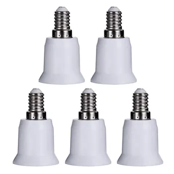 Fashion 5 pieces E14 Turn E27 Lamp Holder Lampholder Switch Base LED Lights Bulbs Adaptor Converter Screw Socket
Fashion 5 pieces E14 Turn E27 Lamp Holder Lampholder Switch Base LED Lights Bulbs Adaptor Converter Screw Socket