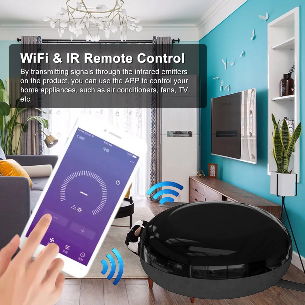 For iOS Android UFO-R1 IR Remote Control Smart Home WiFi Remote Control Suitable For Alexa Google Assistant One Smart Phones
For iOS Android UFO-R1 IR Remote Control Smart Home WiFi Remote Control Suitable For Alexa Google Assistant One Smart Phones