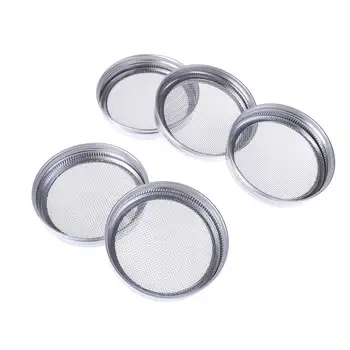 5 Pack Sprouting Lids Stainless Steel Sprout Growing Kit for Wide Mouth Canning Jars for Making Broccoli/Lentil / Bean Sprouts
5 Pack Sprouting Lids Stainless Steel Sprout Growing Kit for Wide Mouth Canning Jars for Making Broccoli/Lentil / Bean Sprouts